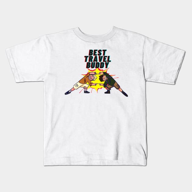 Best Travel Buddy Ever Fusion Kids T-Shirt by Meiyorrr